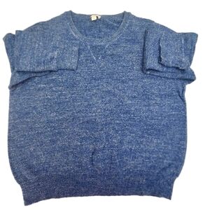 GAP Men's Crew Neck Sweater Blue 100%Cotton Size XL Short 0749